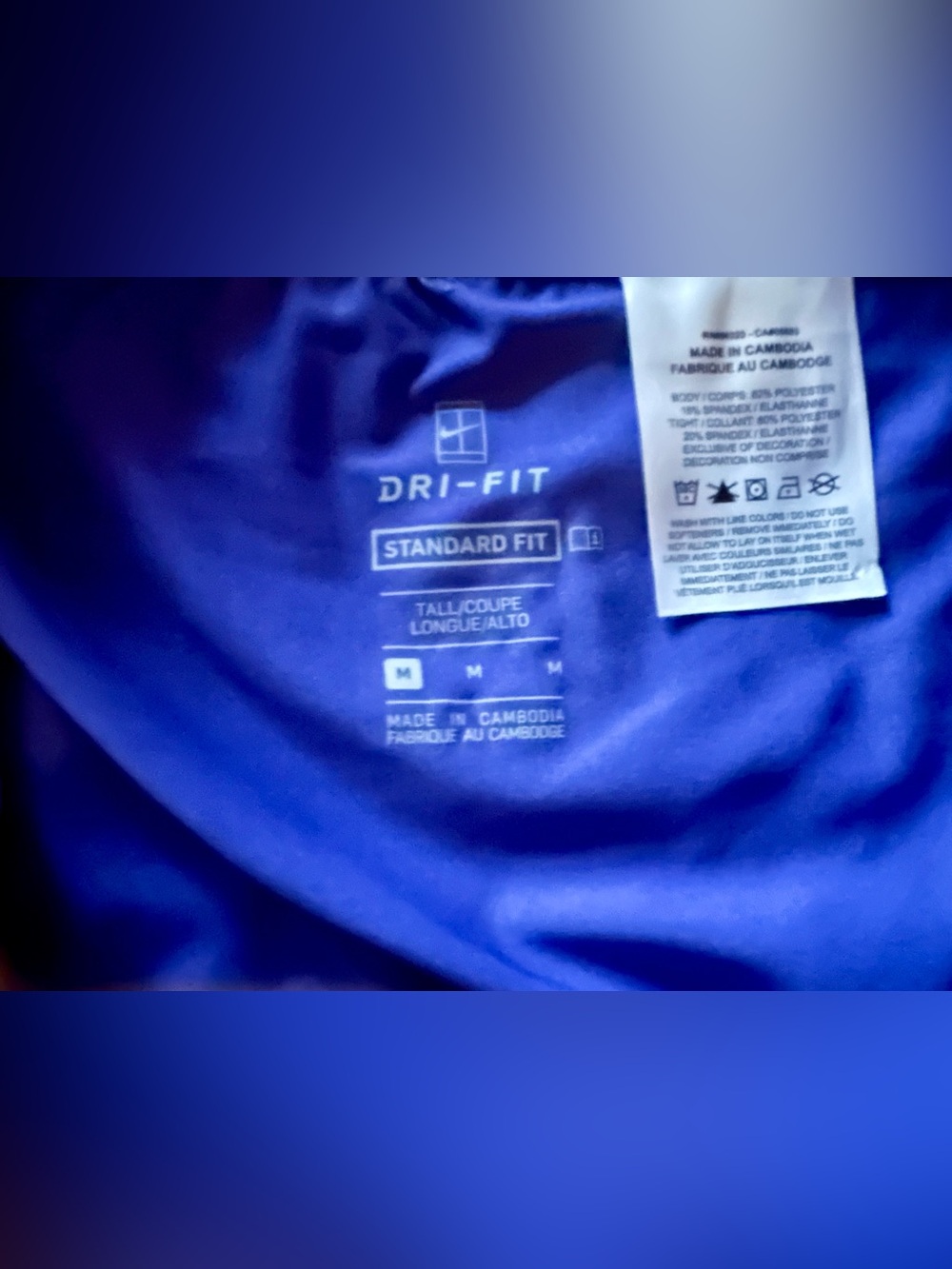Nike Royal Blue Mesh Skater Tennis Skort with Swoosh - Picture 4 of 5